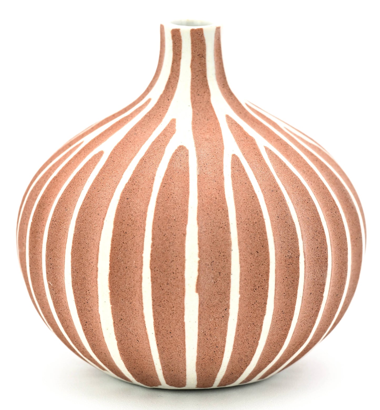 Art Floral Trading LLC - 524TERRA CONGO TINY L-Handcrafted Porcelain Bud Vase