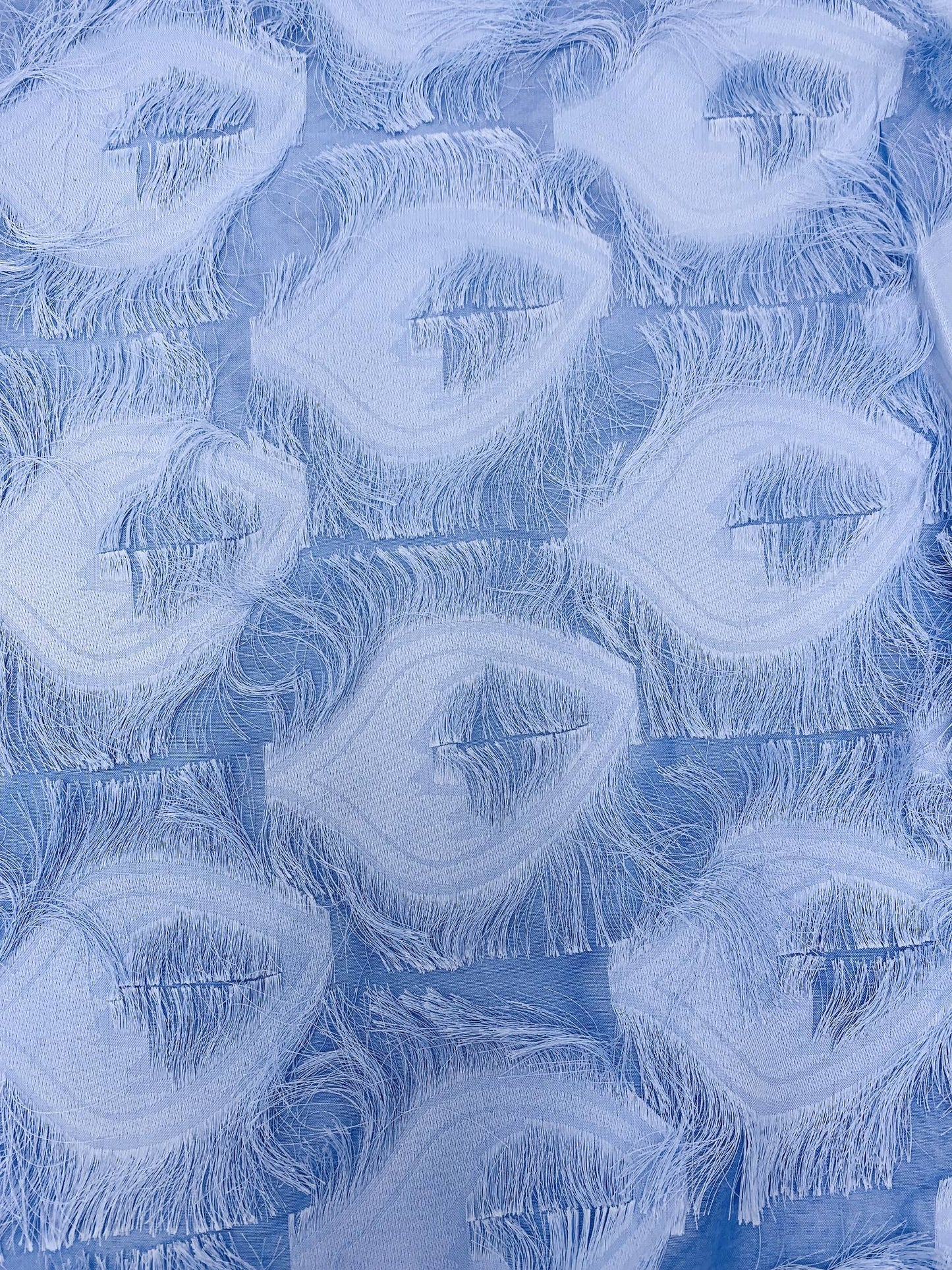 JC Sunny Fashion - Fringe Feather Detailed Lightweight Eyelash Kimono 11 colors: Peacock Blue