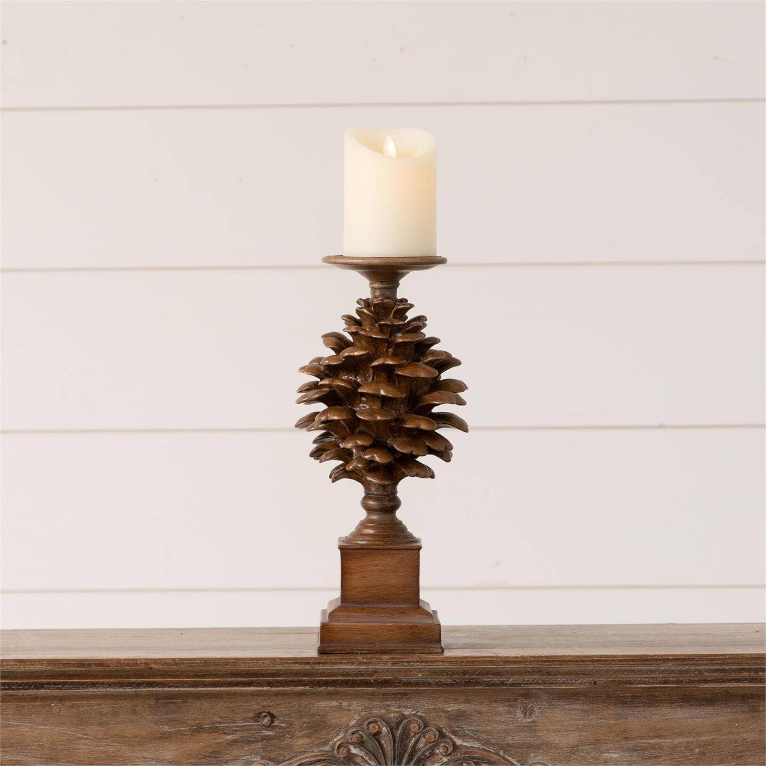 Pinecone Candle Holder, Sm (PC) - Thumbnail 2