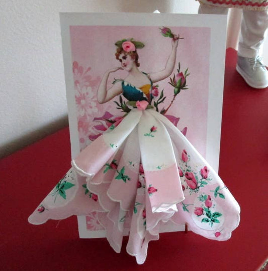 MOMENTS IN THYME - Magnolia  Fairy Keepsake Hankie Card