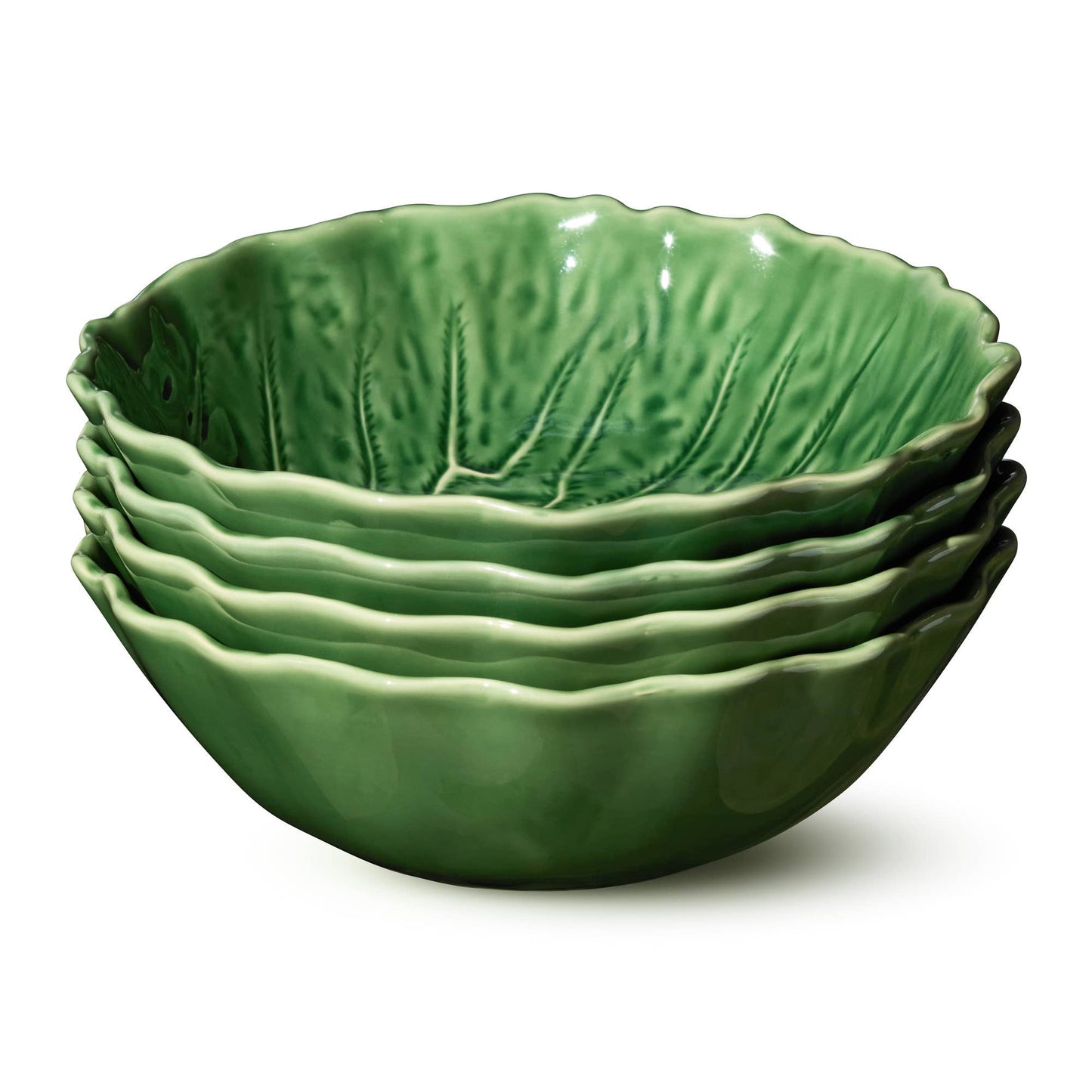 Certified International - Le Jardin Cabbage 3-D Soup Bowl 8.5in x 2.75in 40 oz