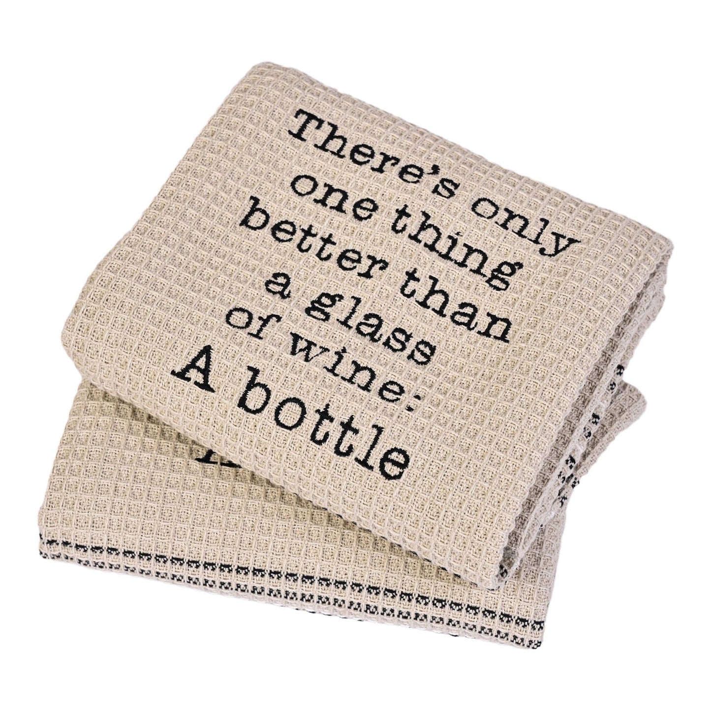 Mona B. - A BOTTLE Of Dishtowel - Set Of 2 Tea Towels