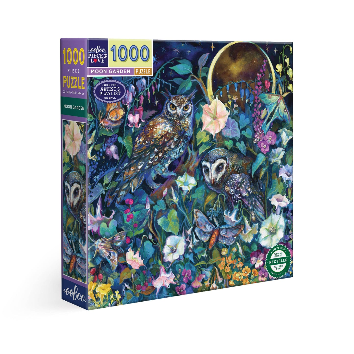 eeBoo - Moon Garden 1000 Piece Puzzle