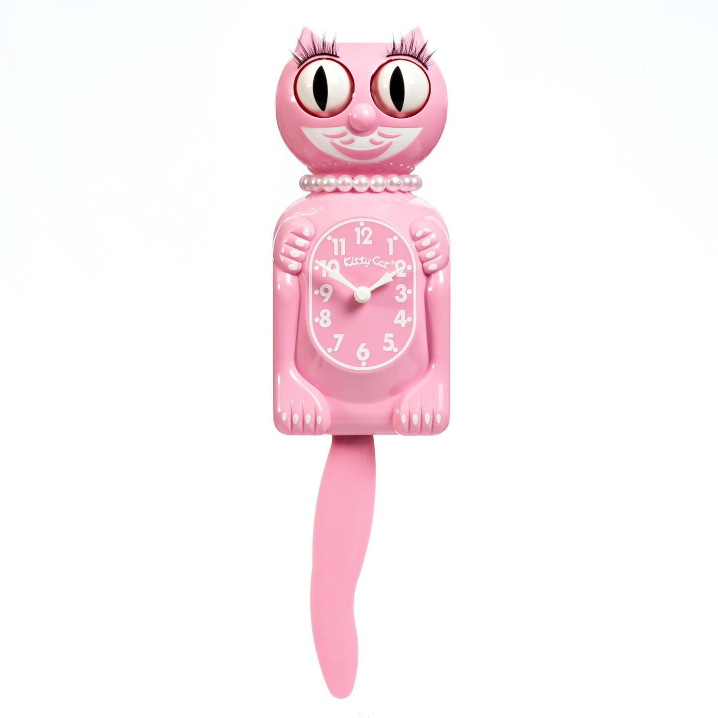 Kit-Cat Klock - Pink Satin Miss Kitty-Cat Klock (Smaller Size)