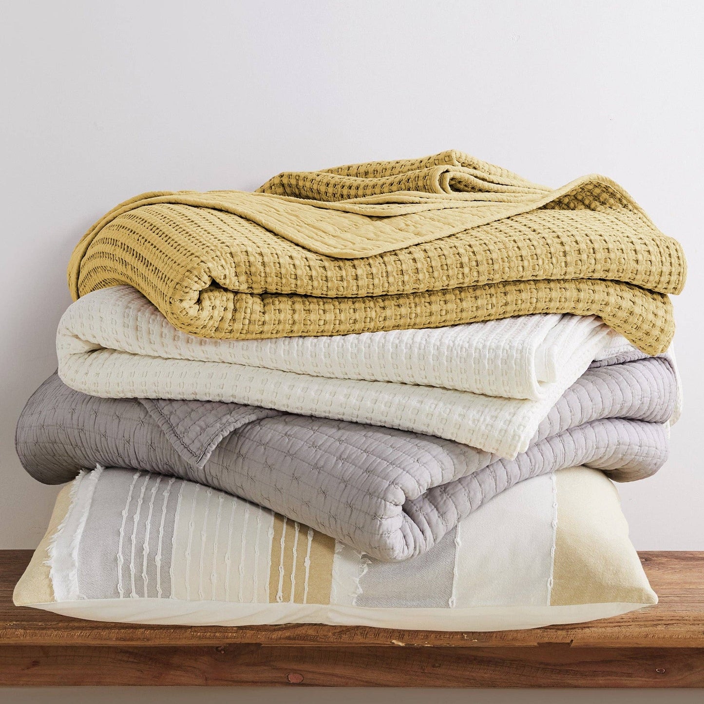 Levtex Home - Cross Stitch Quilt Set: Adobe / Full/Queen