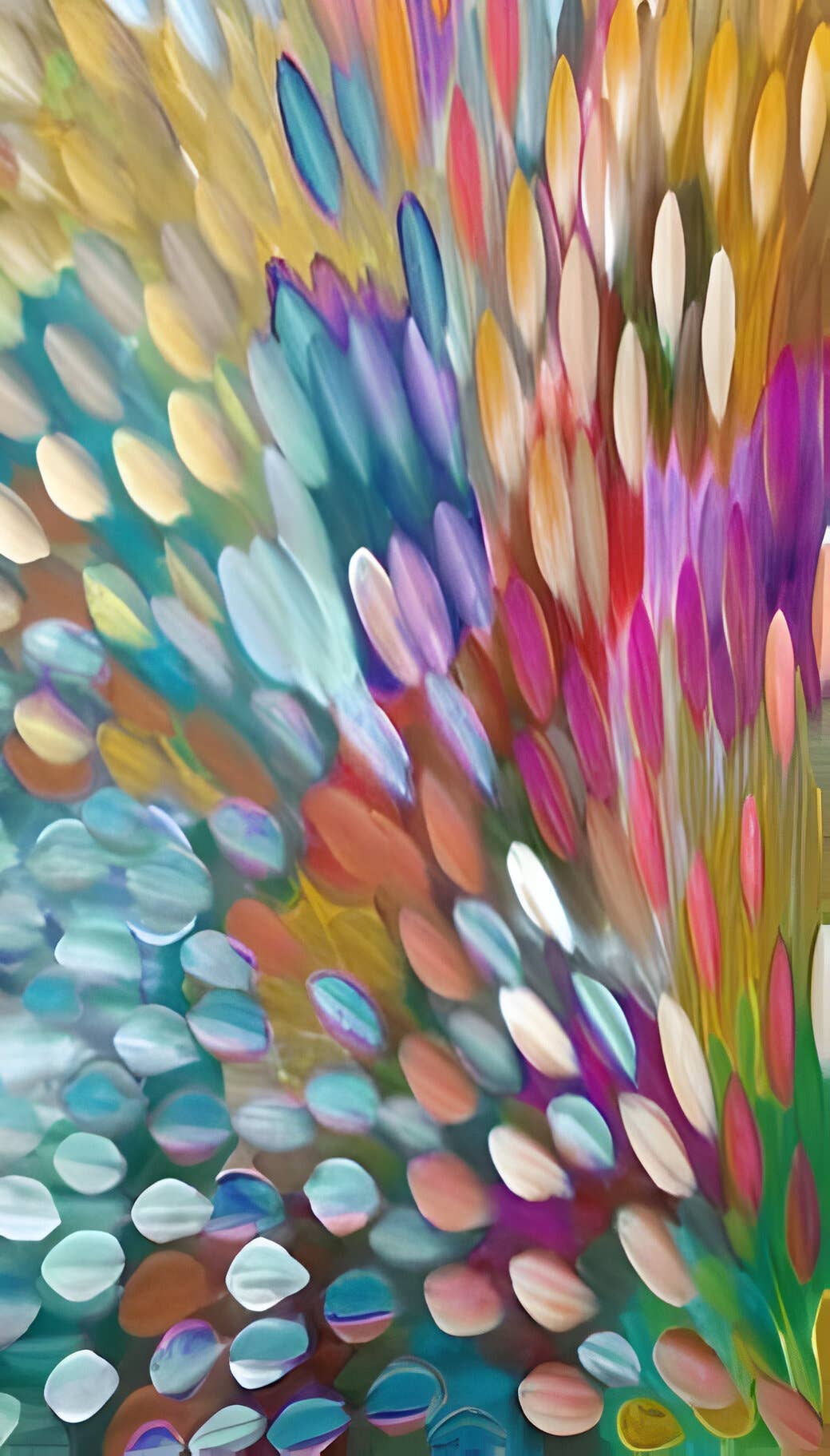 KikiSol - Multi Painted Ovals Cotton Modal Scarf