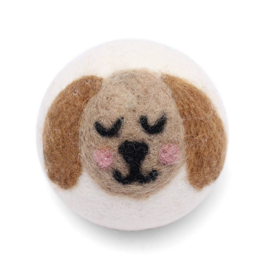 Ethical Global - Dogs: Eco Wool Dryer Balls Fair Trade: Brown Dog