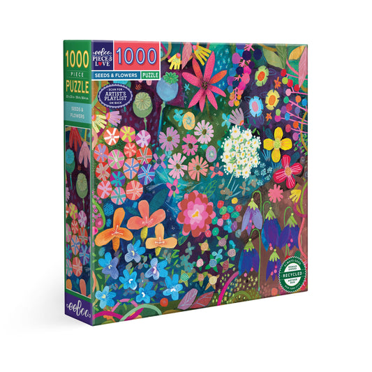 eeBoo - Seeds & Flowers 1000 Piece Puzzle