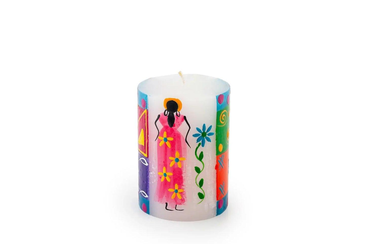 Thumbprint Artifacts - African Ladies Candle: Taper 9" pair (8 hour burn time)