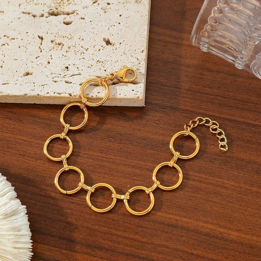 ACCITY - VERSATILE 18K GOLD TITANIUM STEEL BRACELET_CWMM3719: GOLD1 / (OS) 1