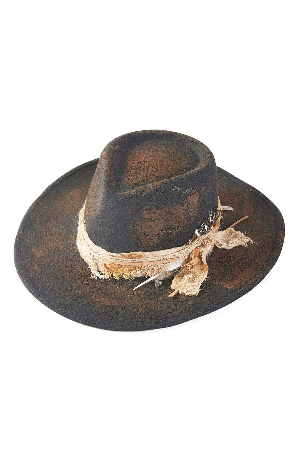 MiMi Wholesale - MH0238 Scarlett Heritage Worn Shapable Cowboy/Fedora Hat