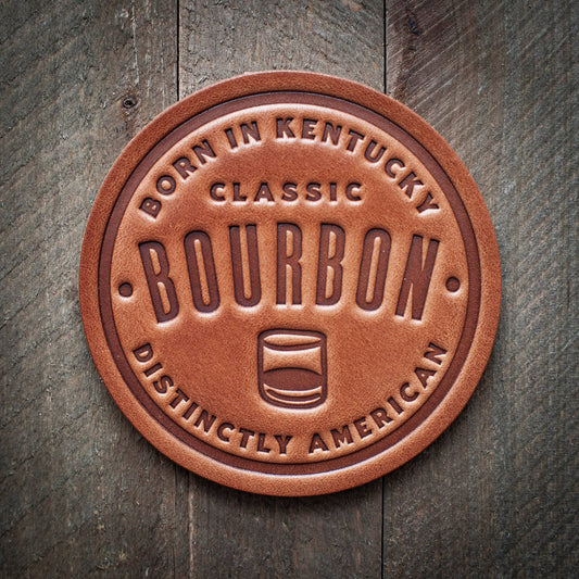 Sugarhouse Leather - Bourbon Leather Coaster