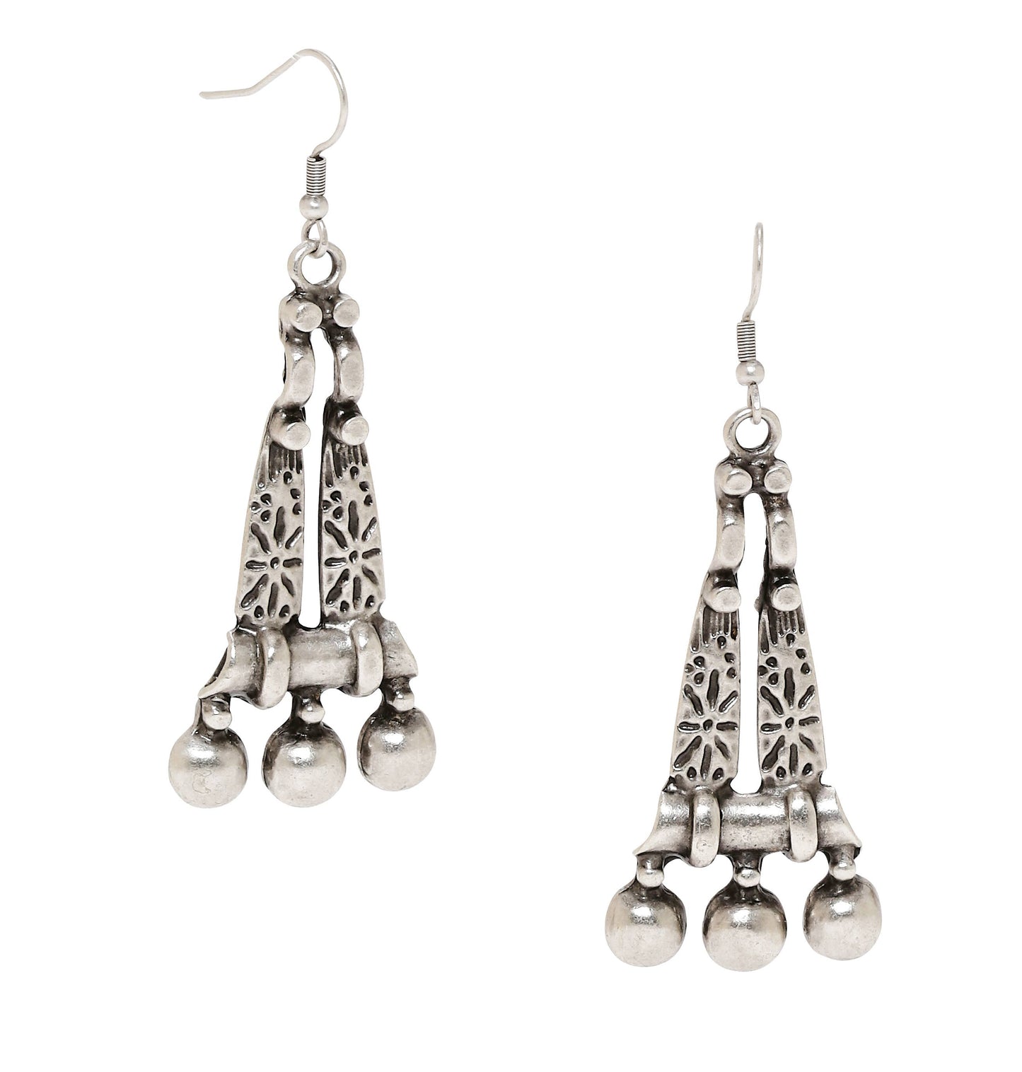 Chanour - Handmade Pewter Earring - 4692