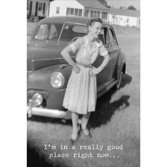 Primitives by Kathy - A Really Good Place Greeting Card