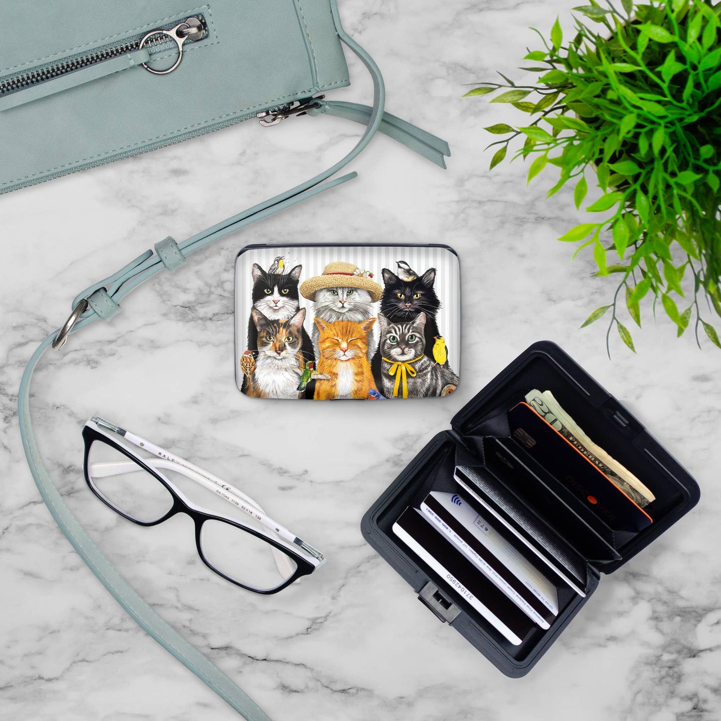 Monarque - Mary Lake Thompson Cats - Armored Wallet