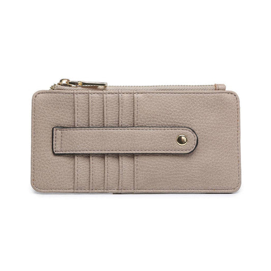 MiMi Wholesale - WL1889 Saige Slim Card Holder Wallet: Fog Grey