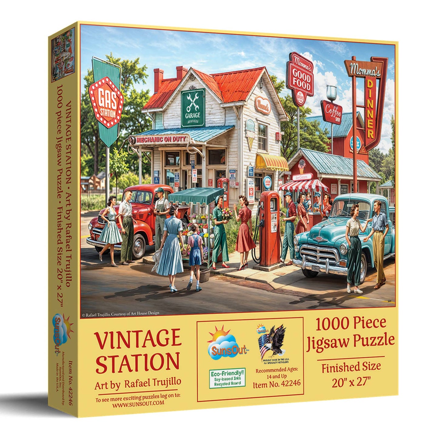 SunsOut - 0666 Vintage Station 1000 pc Puzzle: 20x27