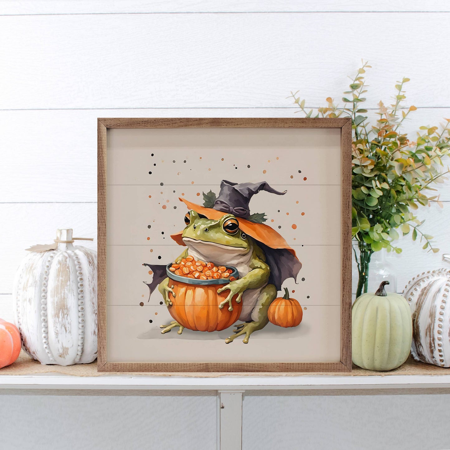 Kendrick Home - Trick Or Treat Toad: 8 x 8 x 1.5