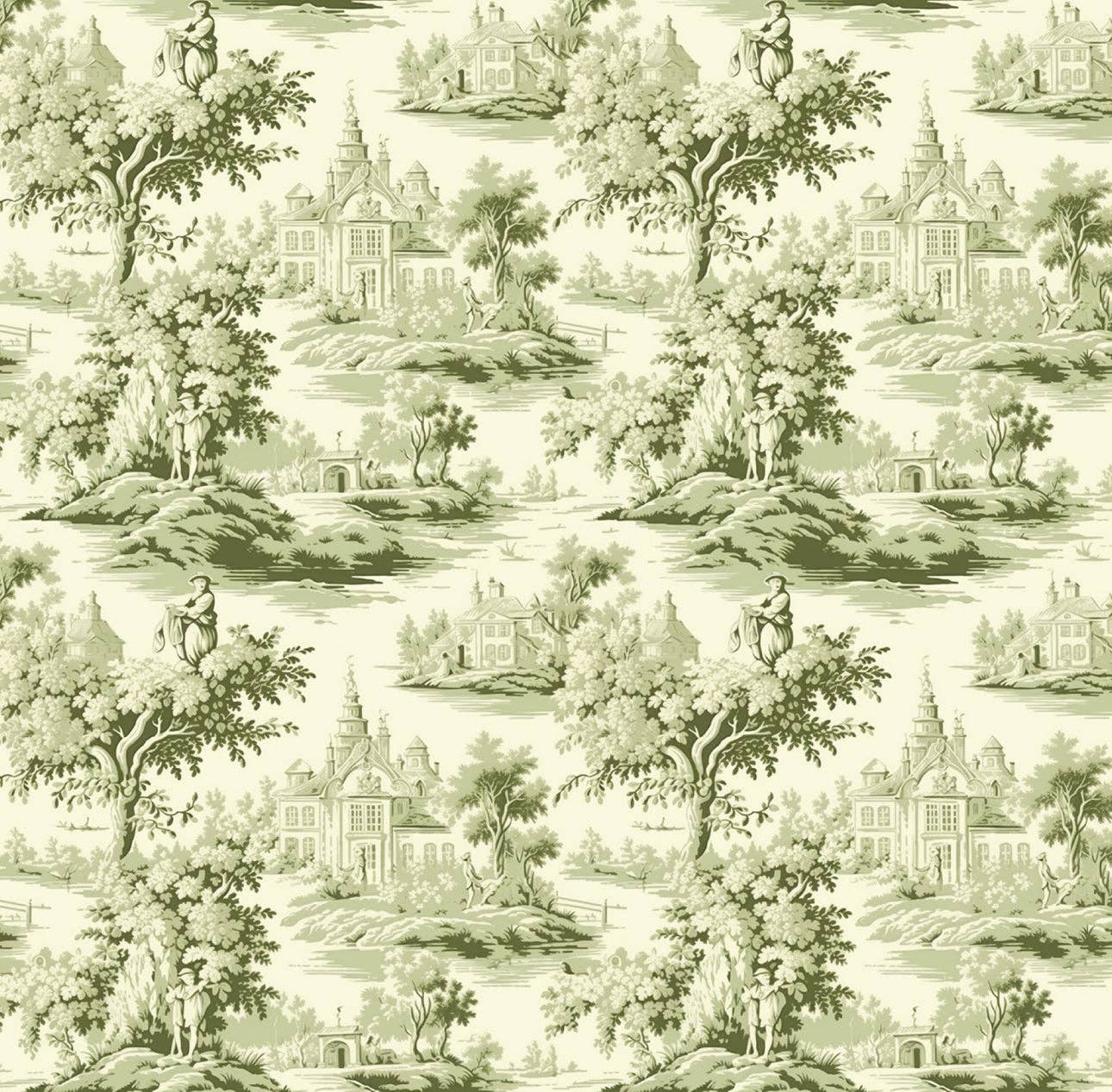 Altoonastore - Green Toile Cocktail Napkin
