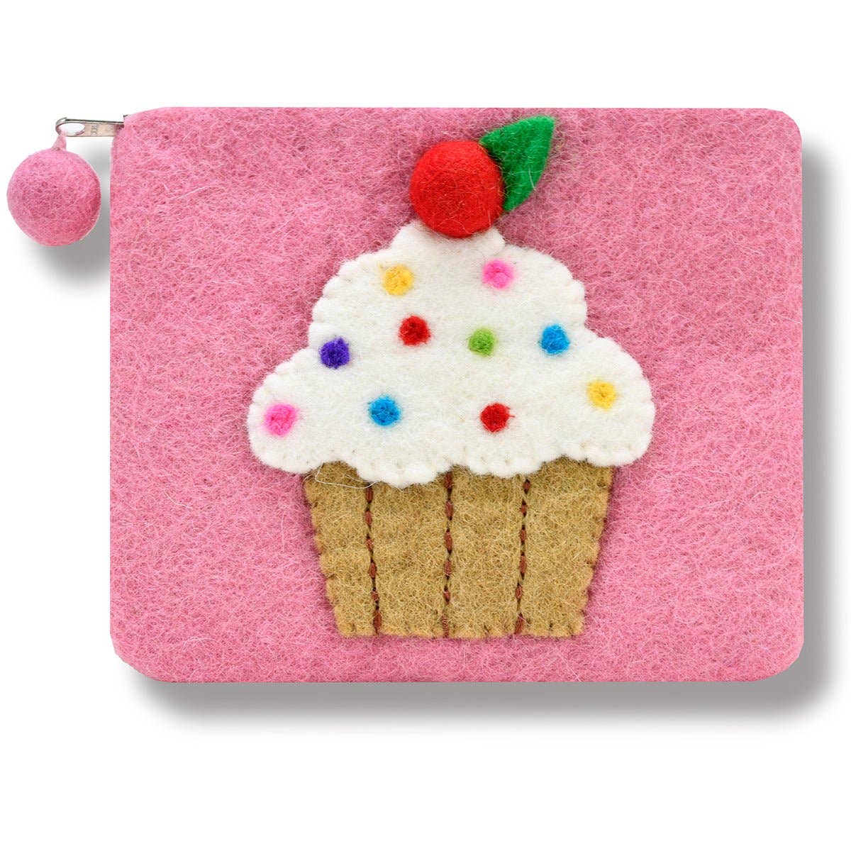 BNB Crafts Inc. - CupCake Felted Coin Purse: Light Turquoise