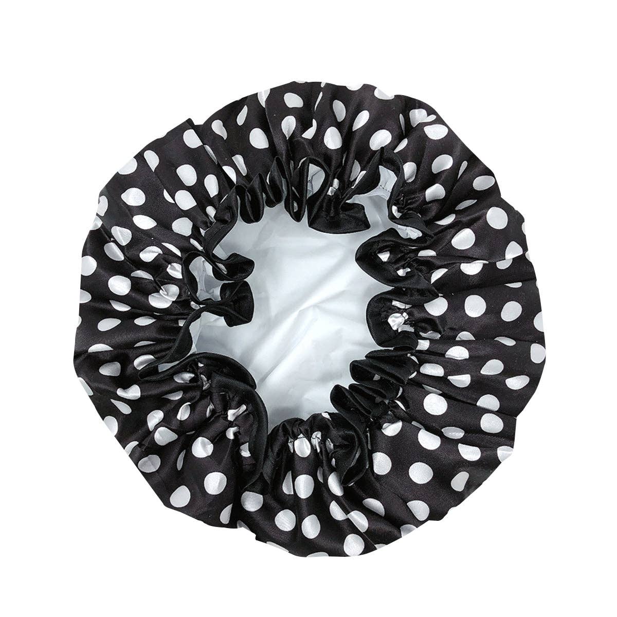 Wrapables.com - Wrapables Reusable Women's Waterproof Shower Caps: Gray Pansies