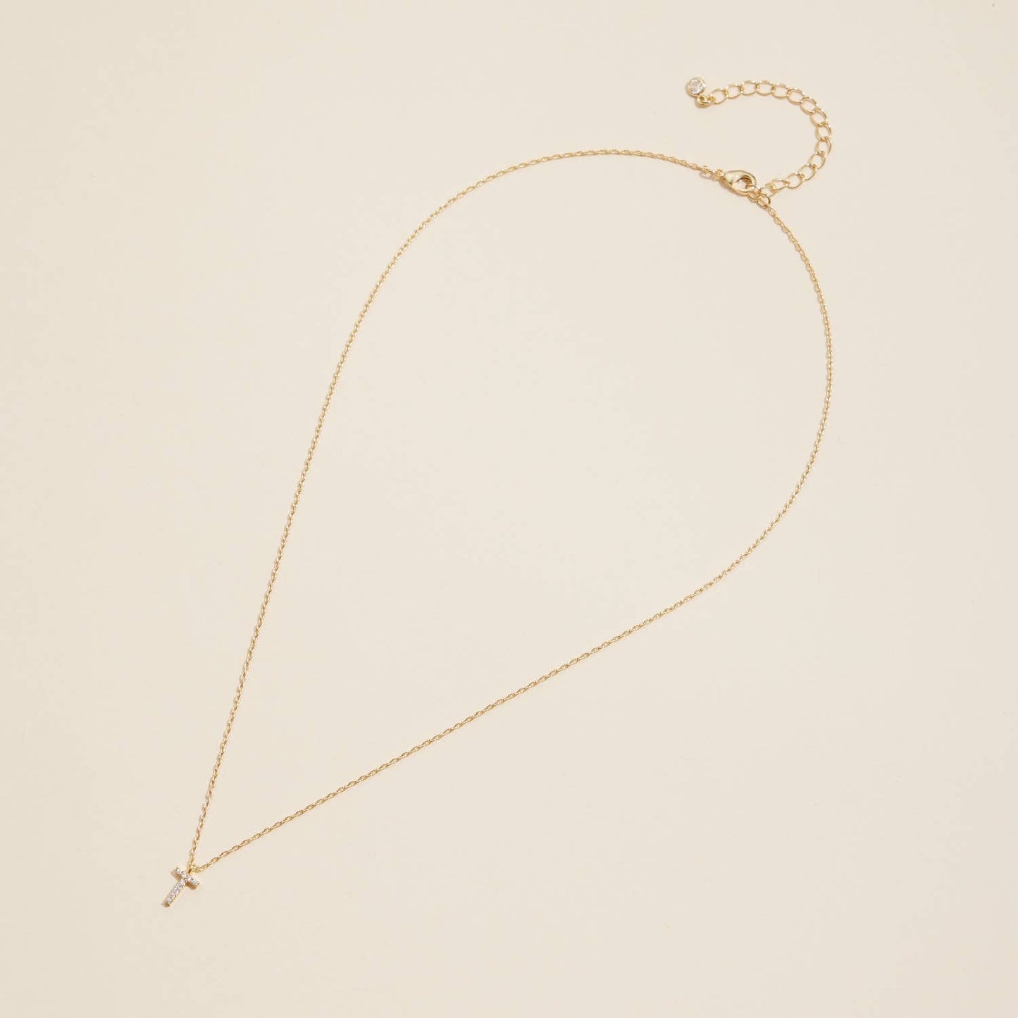 Lilla Haven - 12 Pack of Cubic Zirconia Initial Gold Dipped Necklaces: Gold Assorted / One / 4DN18021