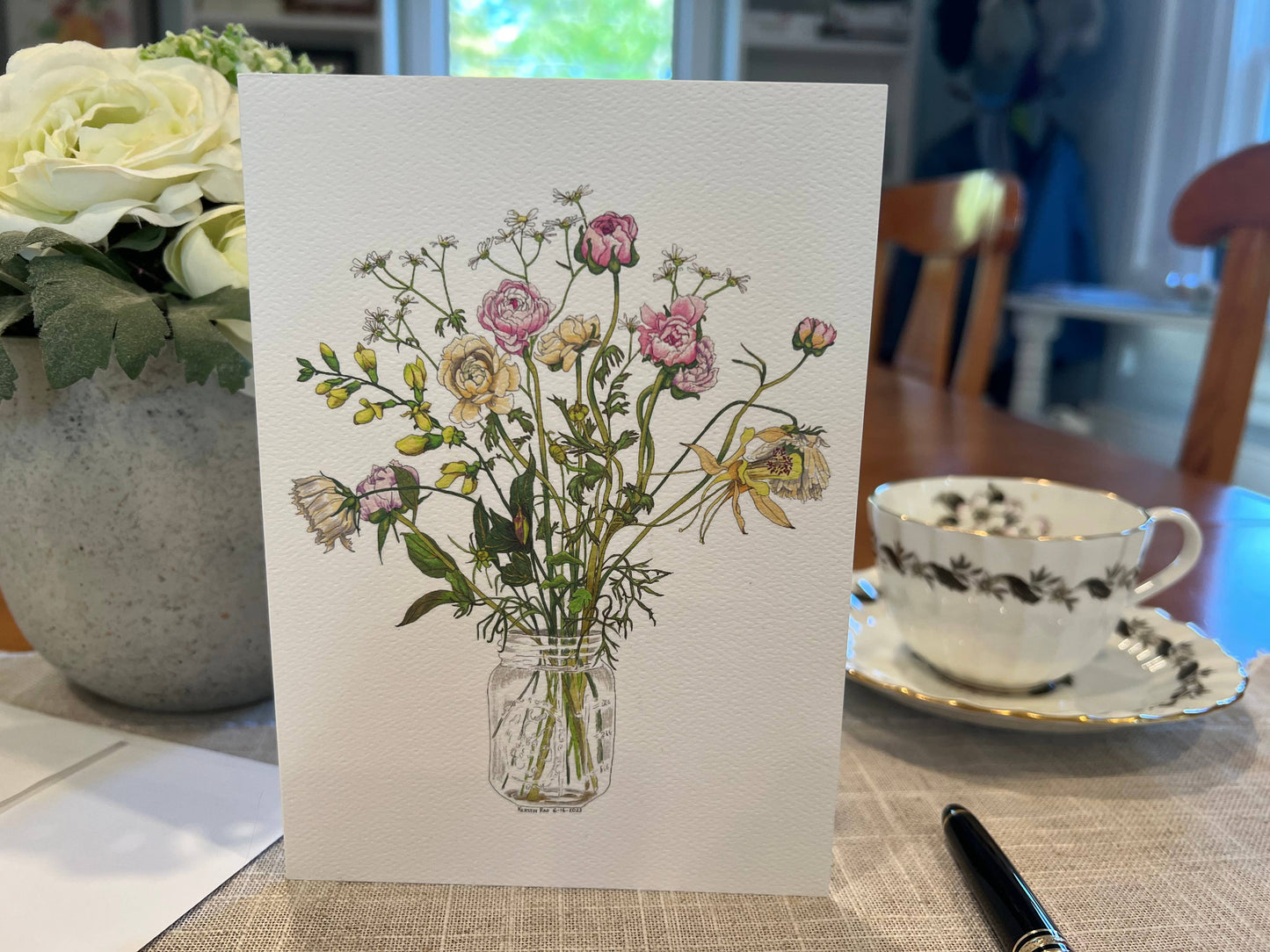 Vivid Cottage - Airy Bouquet - card