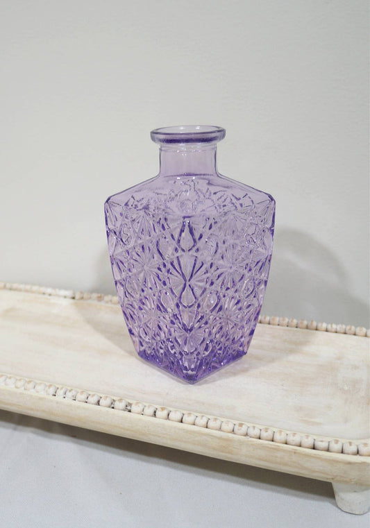 Sweet Home Deco - Bud Vases for Centerpiece, Rustic Decorative Vases, Colorful: Style C Lavender