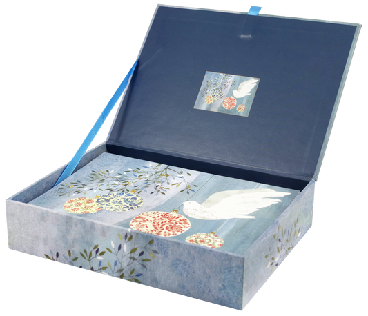 Peter Pauper Press - Festive Dove Deluxe Boxed Holiday Cards
