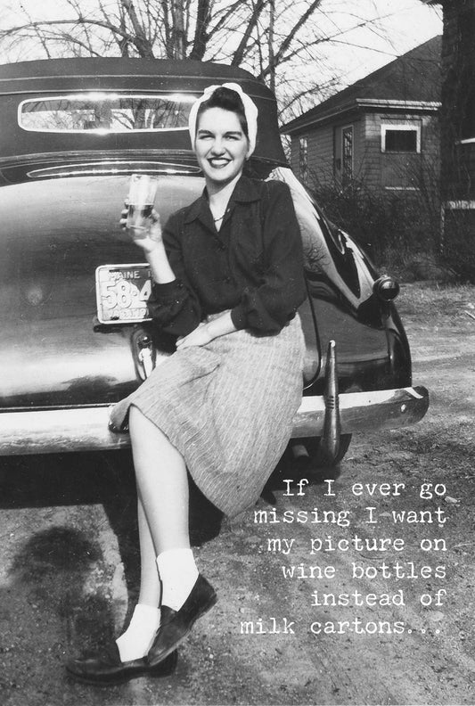 Primitives by Kathy - Go Missing Greeting Card