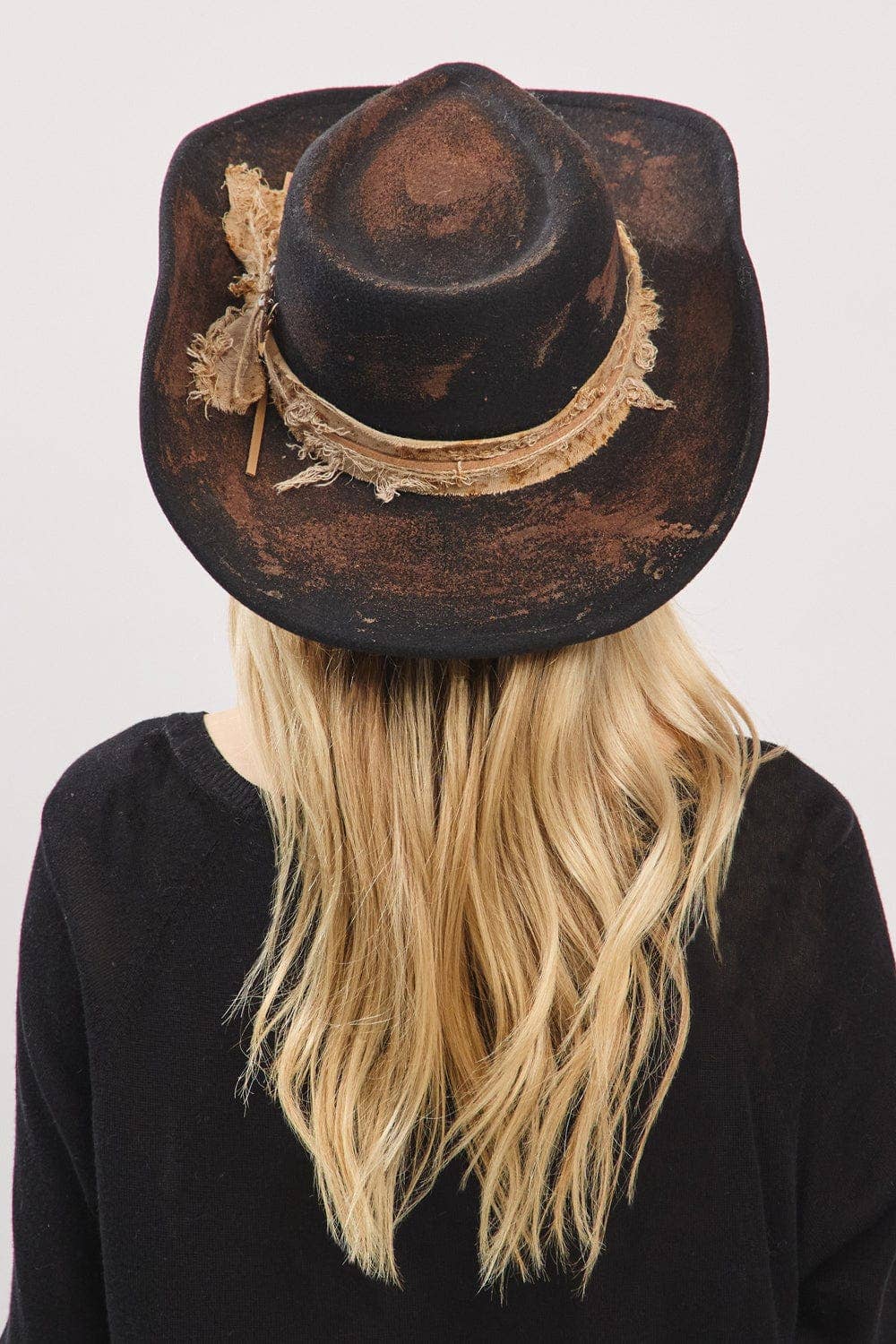 MiMi Wholesale - MH0238 Scarlett Heritage Worn Shapable Cowboy/Fedora Hat