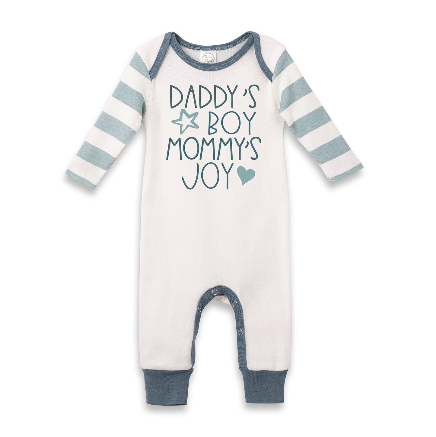 Tesa Babe - Daddy's Boy Mommy's Joy Bamboo Romper: 6-12M