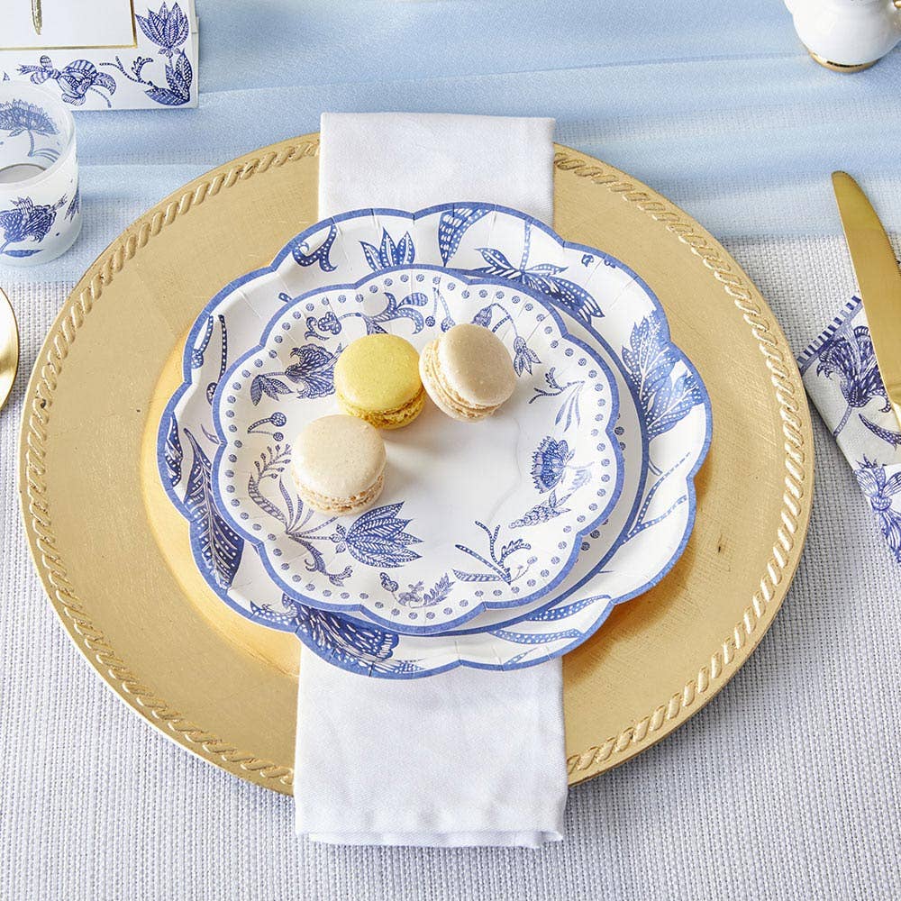 Kate Aspen - Blue Willow 9 in. Premium Paper Plates (Set of 16)