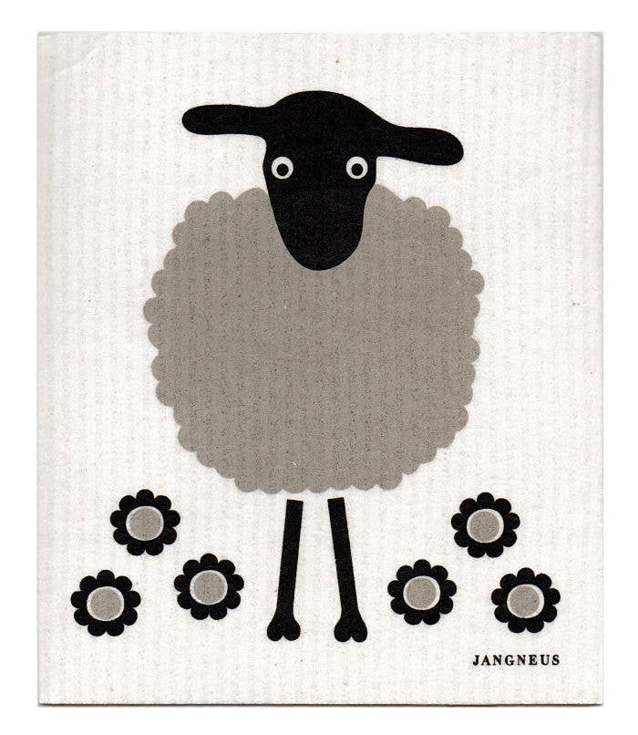 Jangneus - Swedish Dishcloth - Sheep - Black: Black