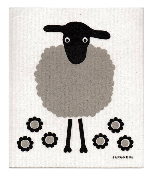 Jangneus - Swedish Dishcloth - Sheep - Black: Black