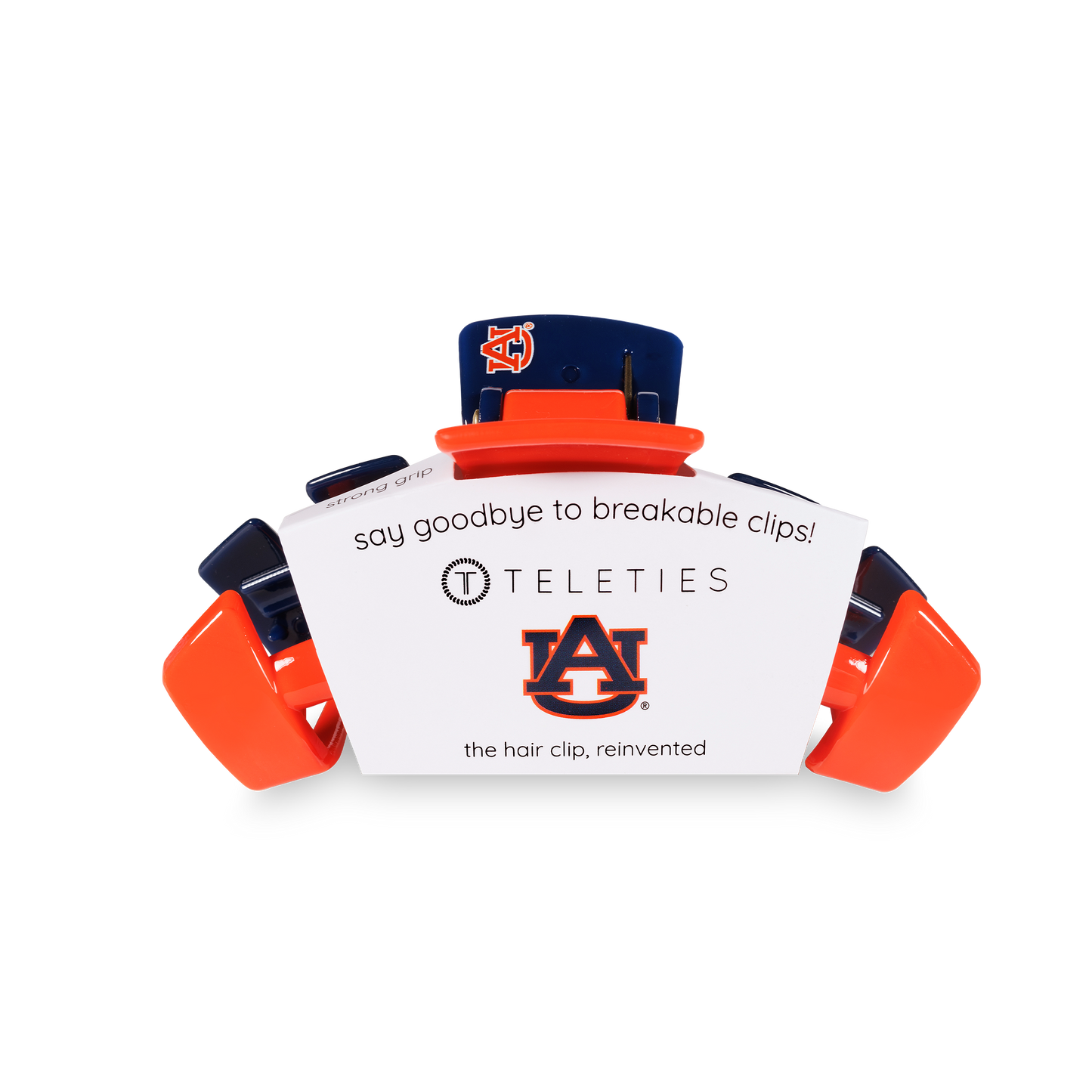 TELETIES - Classic College Hair Clip | Medium | Auburn Univ.