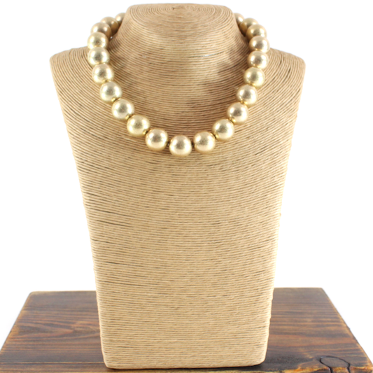 Pretty Persuasions - N22131 Bead Necklace: 01 GD