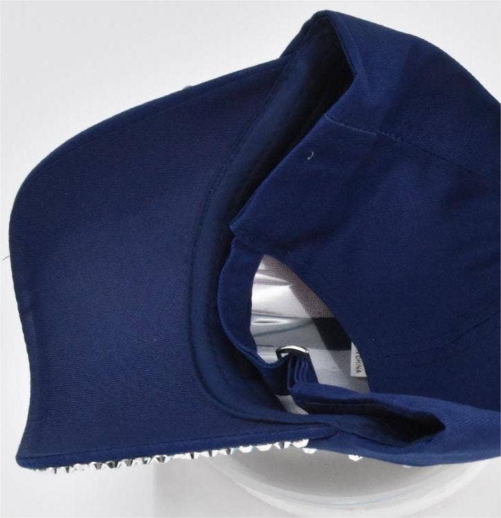 MKS America - Fourth of July hot diamond flag baseball cap: Red / M