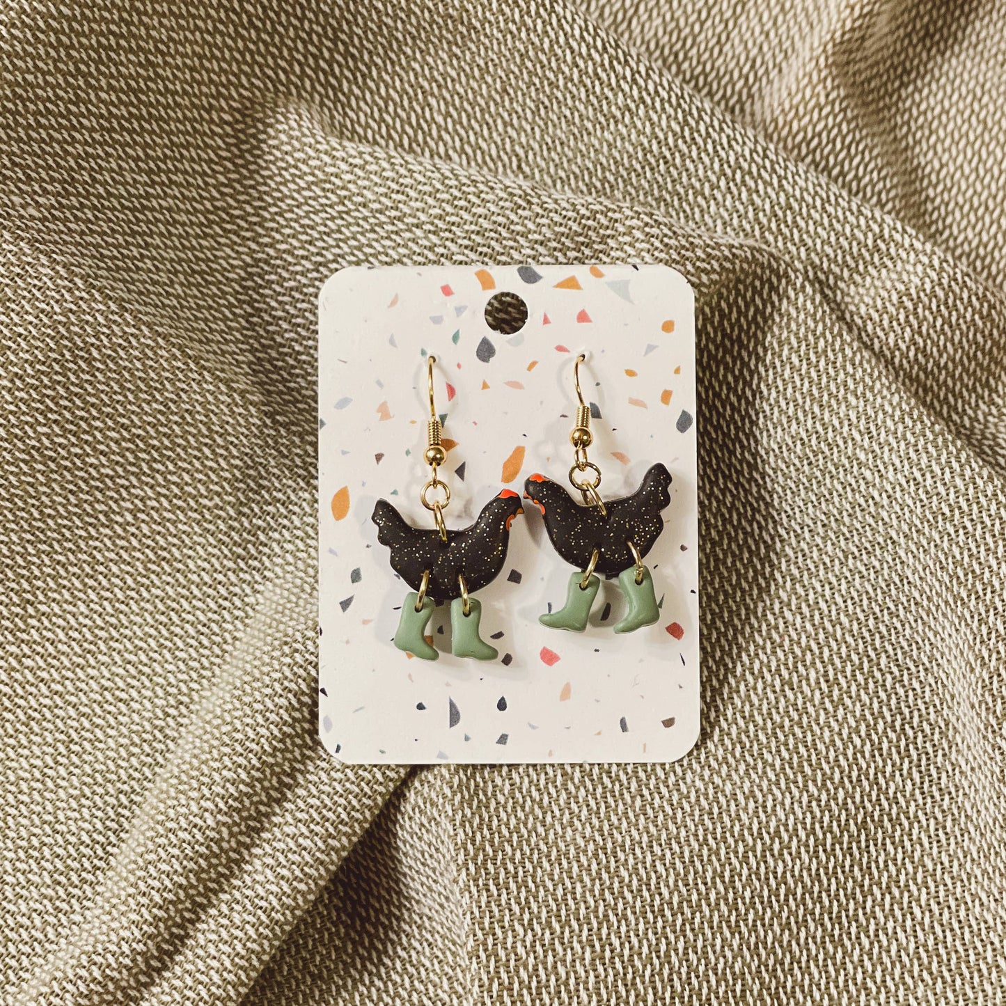 Sydni Carlson Art - Assorted Pack: Chickens with Boots Earrings