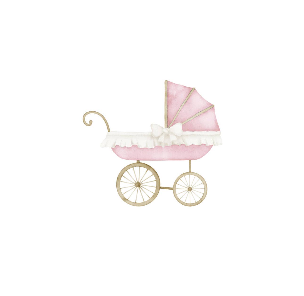 Altoonastore - Pink Baby Carriage Cocktail Napkin
