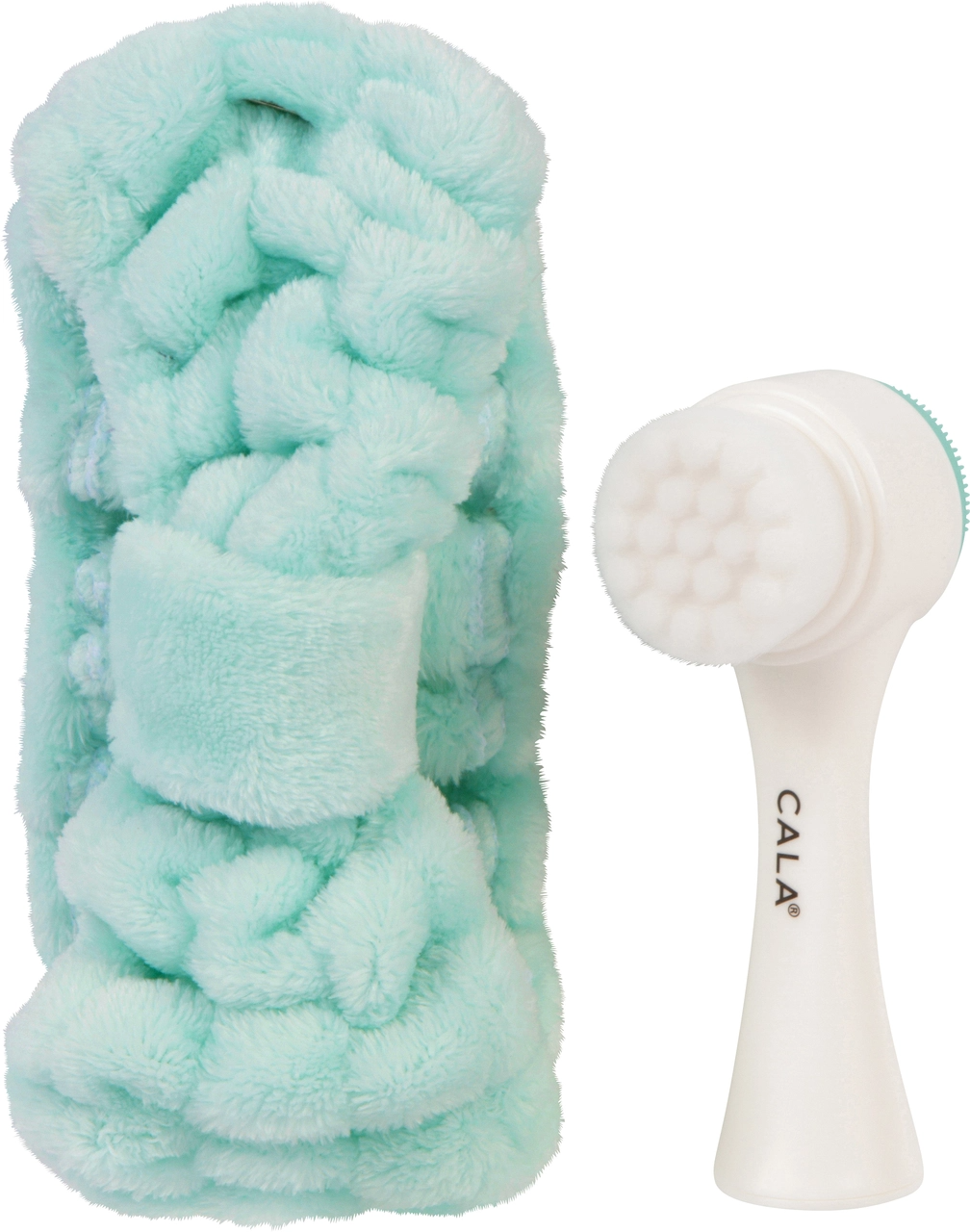 Best Beauty Group - CALA Goal to Glow Dual Action Facial Brush & Headband Set: Mint