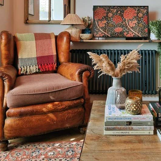 Allure Bath Fashions - Check Herringbone Multicoloured Throw Blanket - 100% Cotton: 150 x 200cm