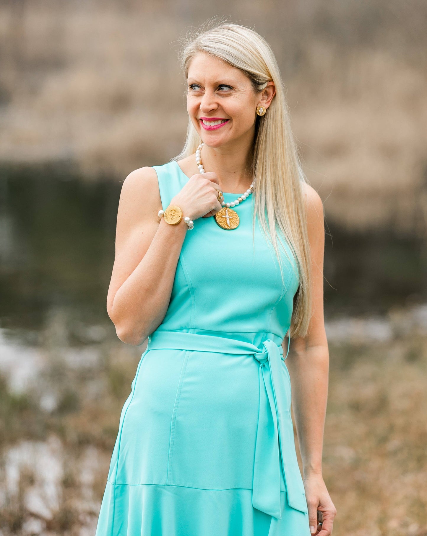 Hidden Truth Jewelry - Pearl with Victory Cross Bracelet