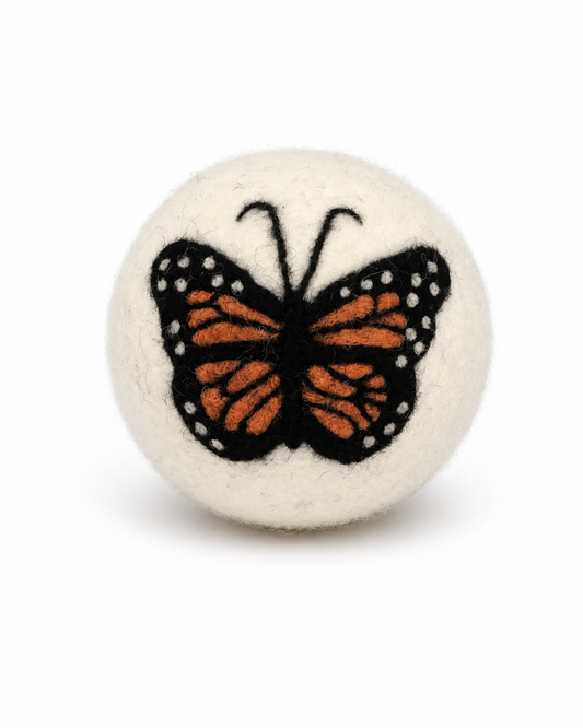Ethical Global - Butterfly: Eco Wool Dryer Balls Fair Trade : Golden Butterfly