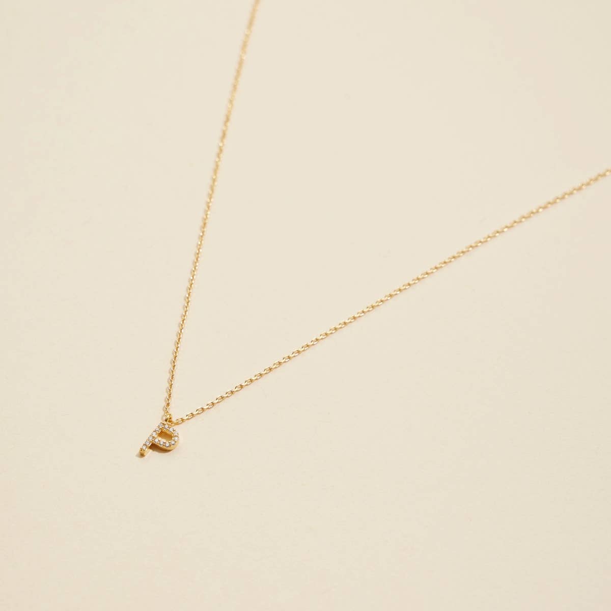 Lilla Haven - 12 Pack of Cubic Zirconia Initial Gold Dipped Necklaces: Gold Assorted / One / 4DN18021