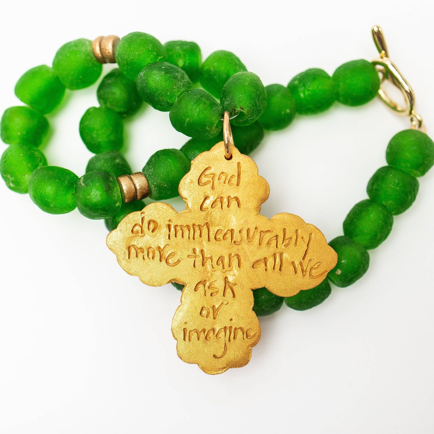 Hidden Truth Jewelry - Green African Glass with Susie Cross