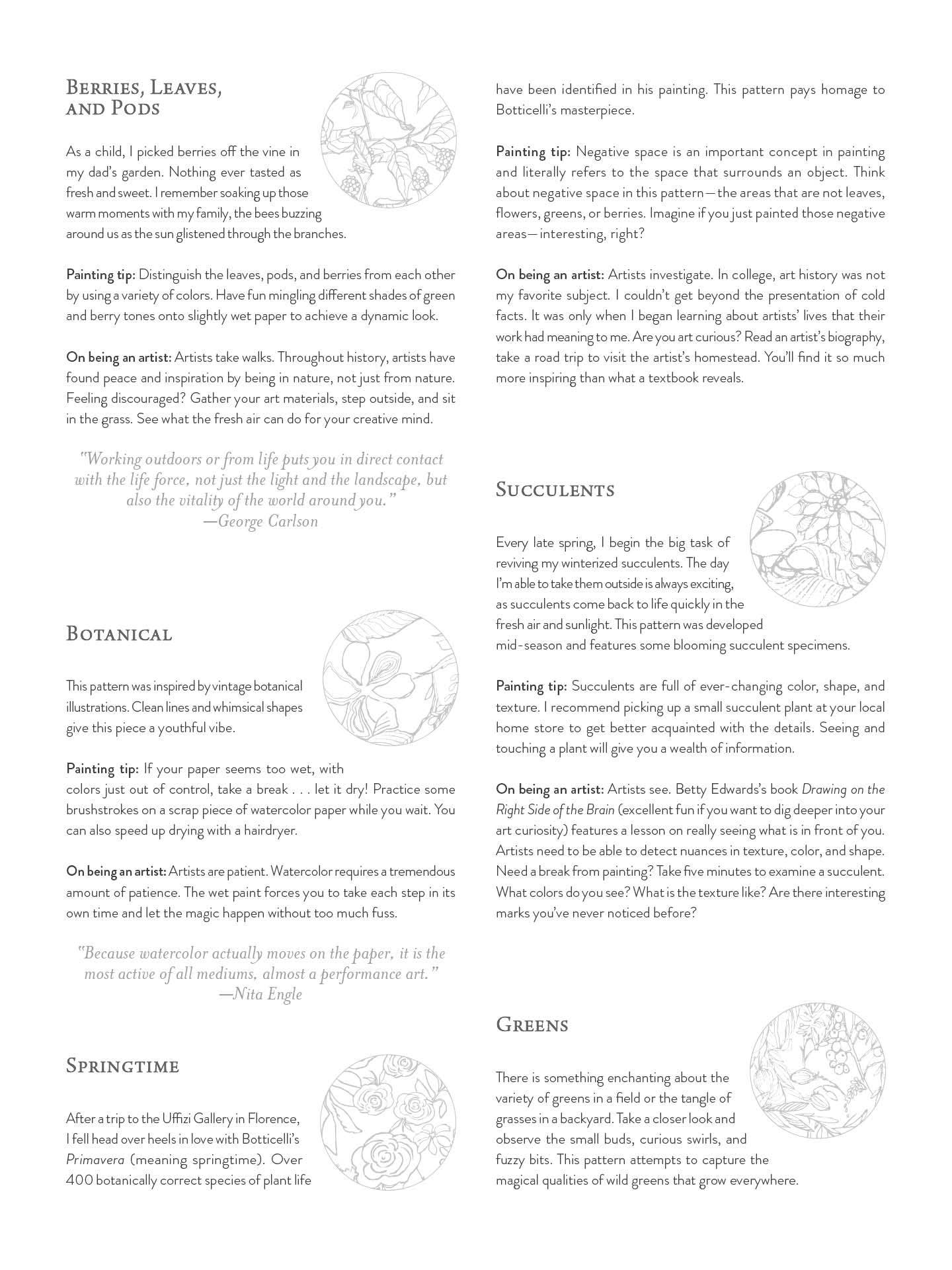 Schiffer Publishing - Painterly Days: The Woodland Watercoloring Book for Adults