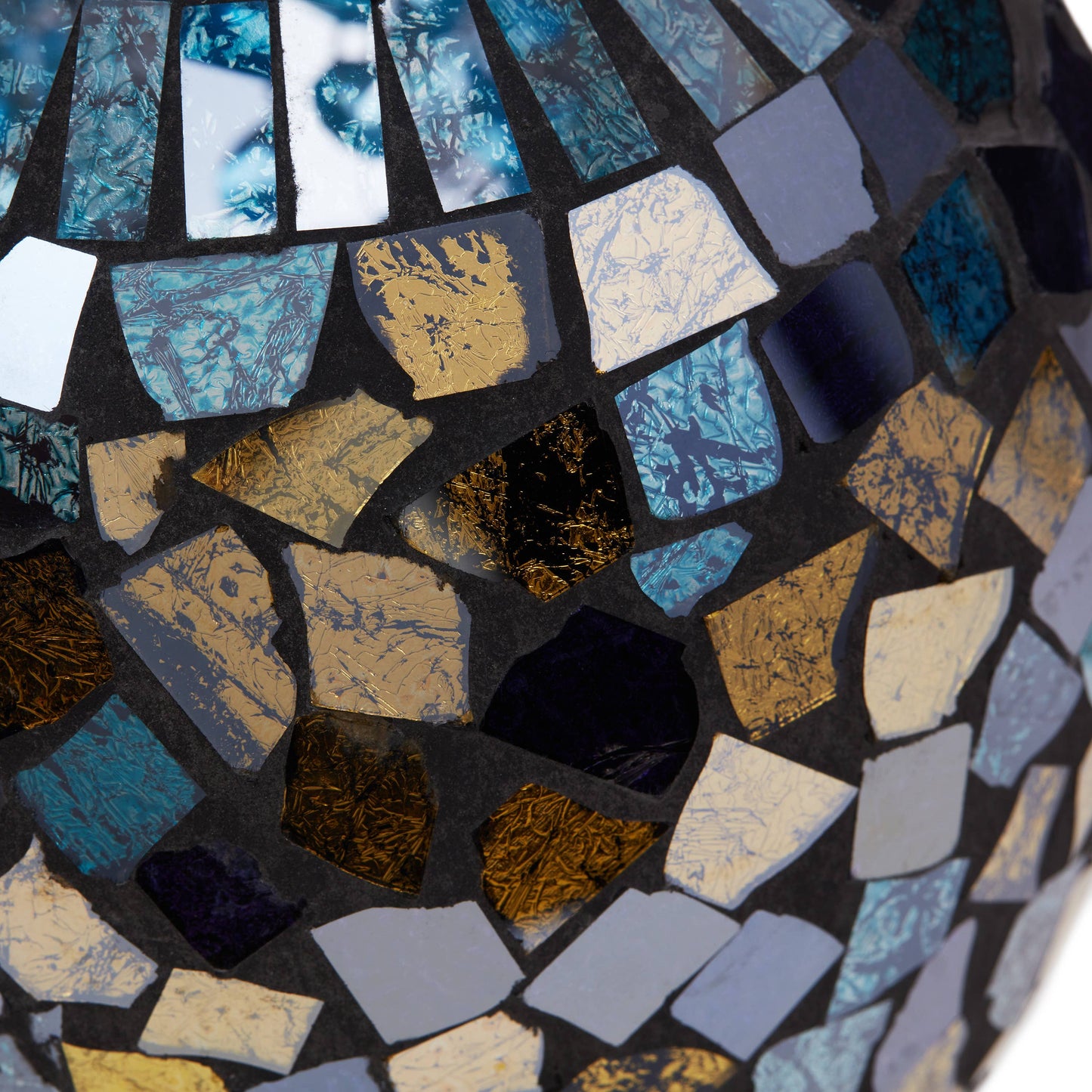 River of Goods - 21.75" Silver & Turquoise Ombre Glass Table Lamp
