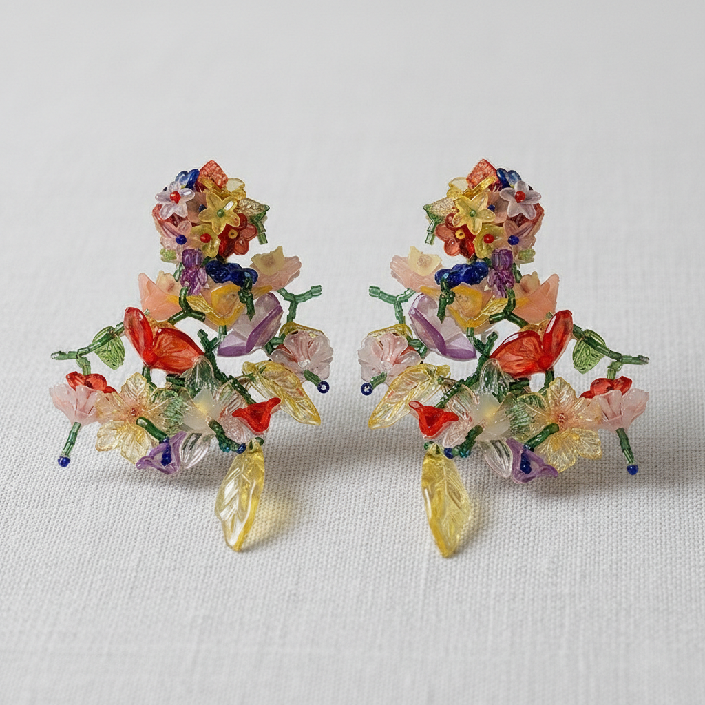 camilla dovey - Silver Needle Zirconia Long Earrings