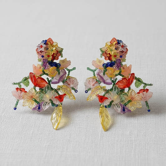camilla dovey - Silver Needle Zirconia Long Earrings